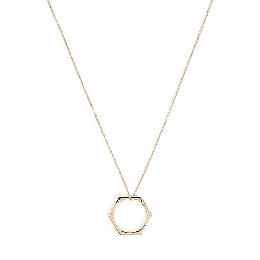 SKINNY GOLD HEX NECKLACE